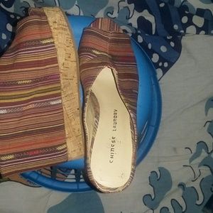 Chinese Laundry keep going Striped Wedge Sandal